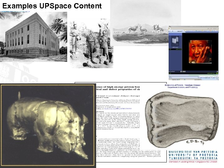 Examples UPSpace Content 