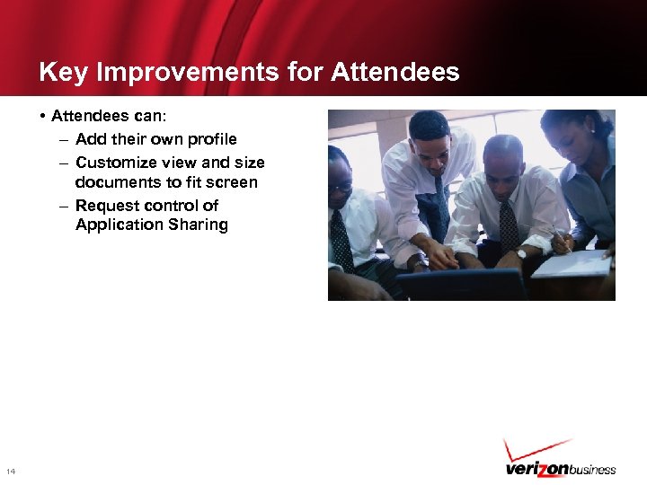 Key Improvements for Attendees • Attendees can: – Add their own profile – Customize