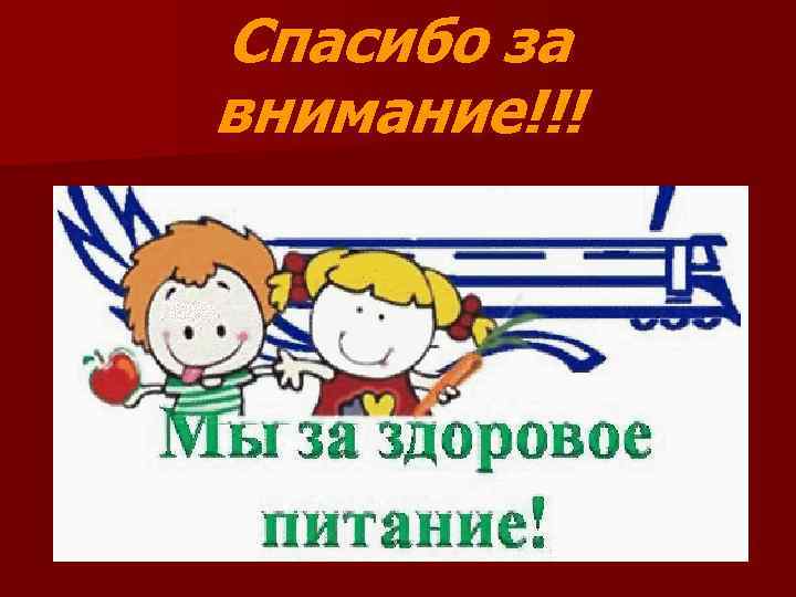 Спасибо за внимание!!! 