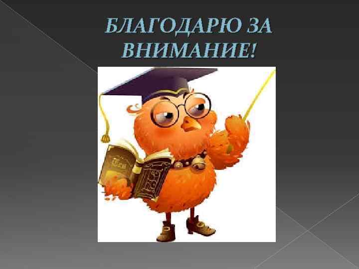 БЛАГОДАРЮ ЗА ВНИМАНИЕ! 