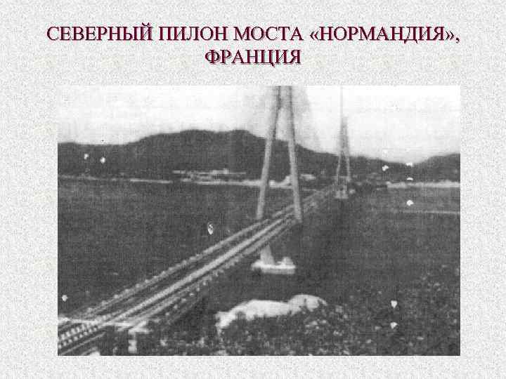 СЕВЕРНЫЙ ПИЛОН МОСТА «НОРМАНДИЯ» , ФРАНЦИЯ 