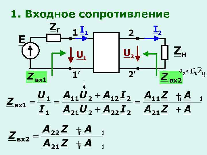 Для какого из четырехполюсников схемы которых приведены на рисунке выполняется условие a11 a22