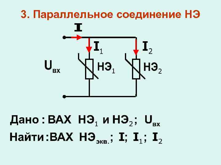 3. Параллельное соединение НЭ 
