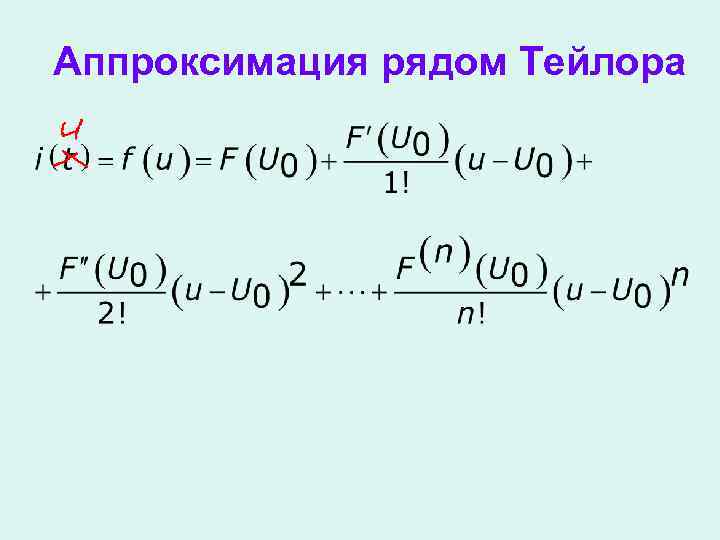 Аппроксимация рядом Тейлора 