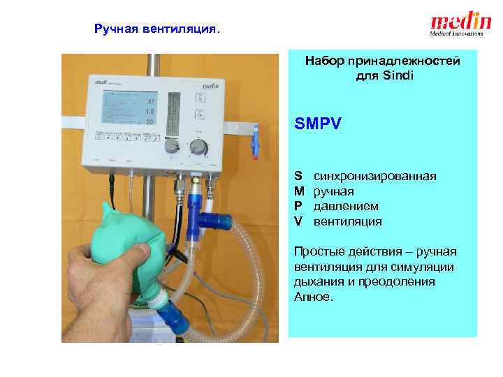 Ручная вентиляция. Набор принадлежностей для Sindi SMPV S M P V синхронизированная ручная давлением