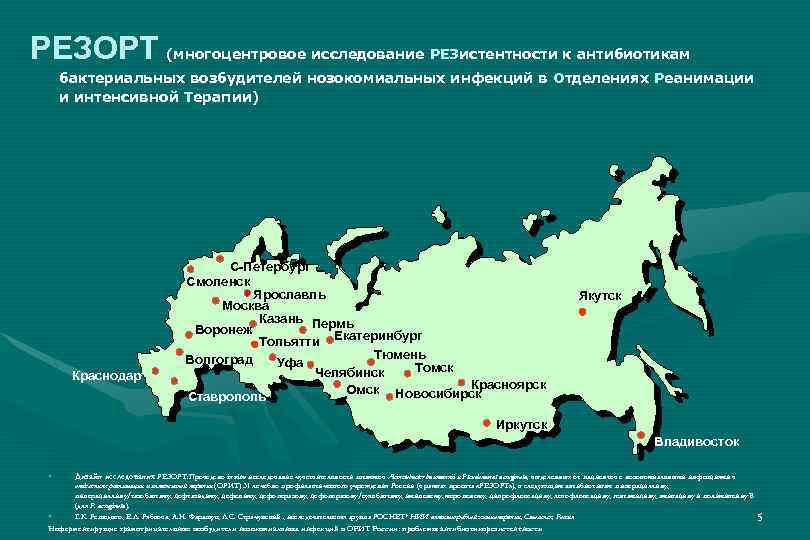 Карта антибиотикорезистентности рф