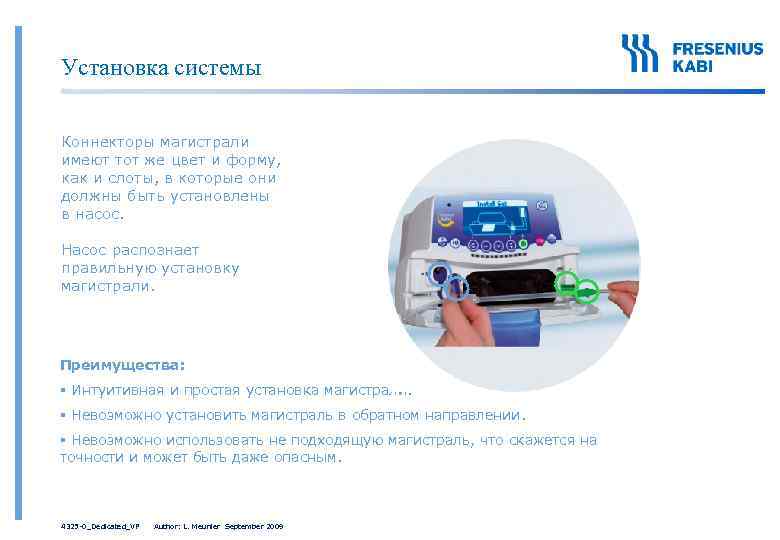 Установка системы Коннекторы магистрали имеют тот же цвет и форму, как и слоты, в