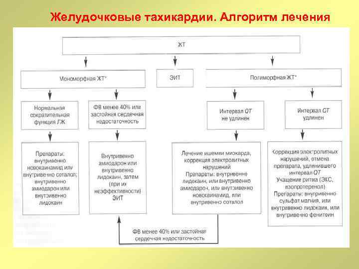 Желудочковые тахикардии. Алгоритм лечения 