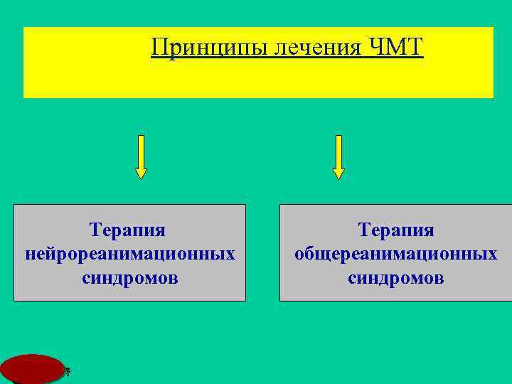 Принципы лечения ЧМТ Терапия нейрореанимационных синдромов MSD Терапия общереанимационных синдромов 