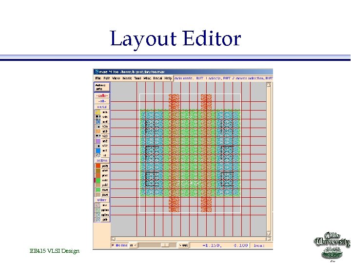 Layout Editor EE 415 VLSI Design 