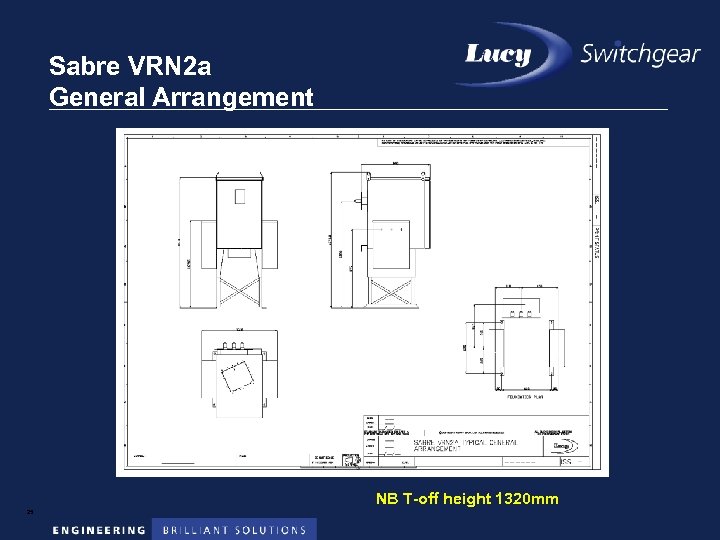 Sabre VRN 2 a General Arrangement NB T-off height 1320 mm 25 