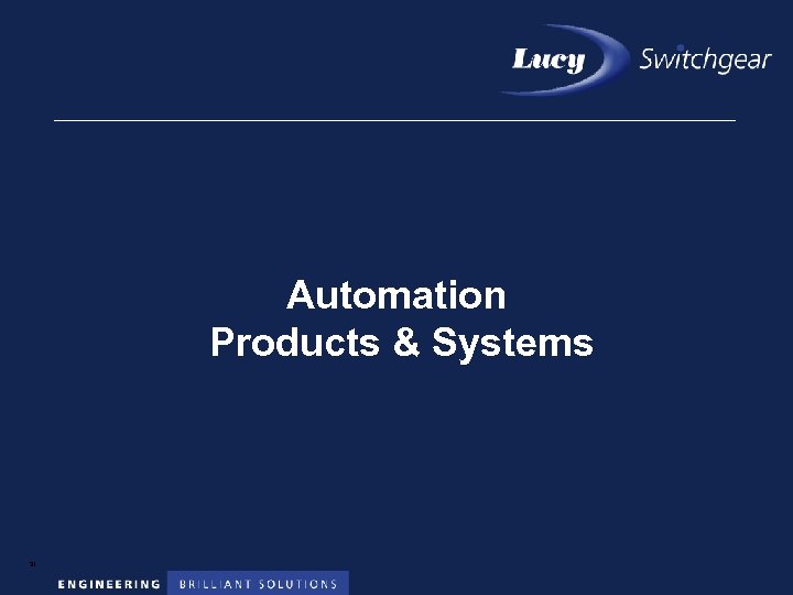 Automation Products & Systems 31 