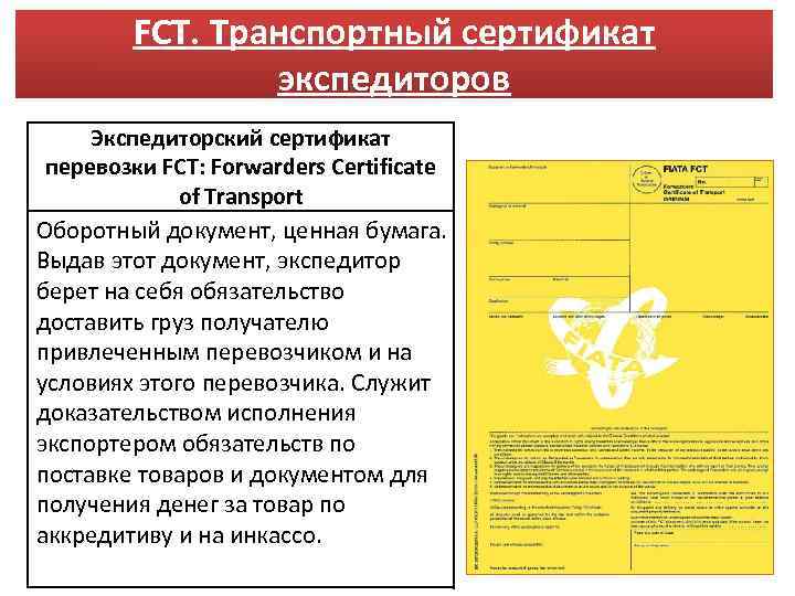 Документы фиата их назначение и функции