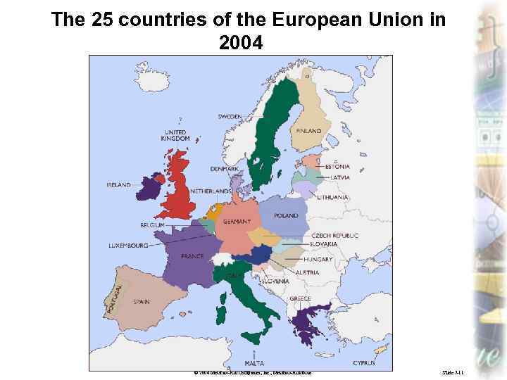 The 25 countries of the European Union in 2004 © 2004 Mc. Graw-Hill Companies,