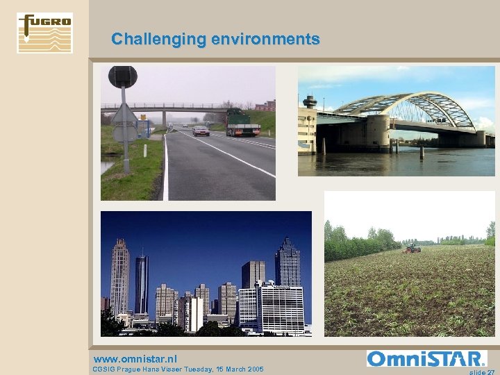 Challenging environments www. omnistar. nl CGSIG Prague Hans Visser Tuesday, 15 March 2005 