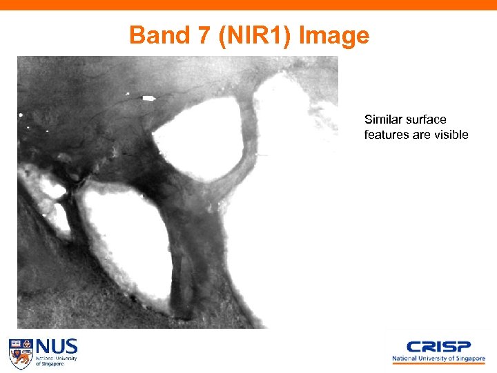 Band 7 (NIR 1) Image Similar surface features are visible 