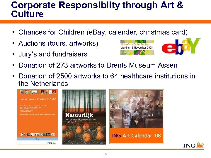 Corporate Responsiblity through Art & Culture • Chances for Children (e. Bay, calender, christmas