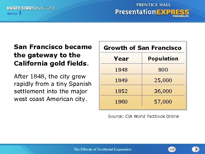 325 Section Chapter Section 1 San Francisco became the gateway to the California gold