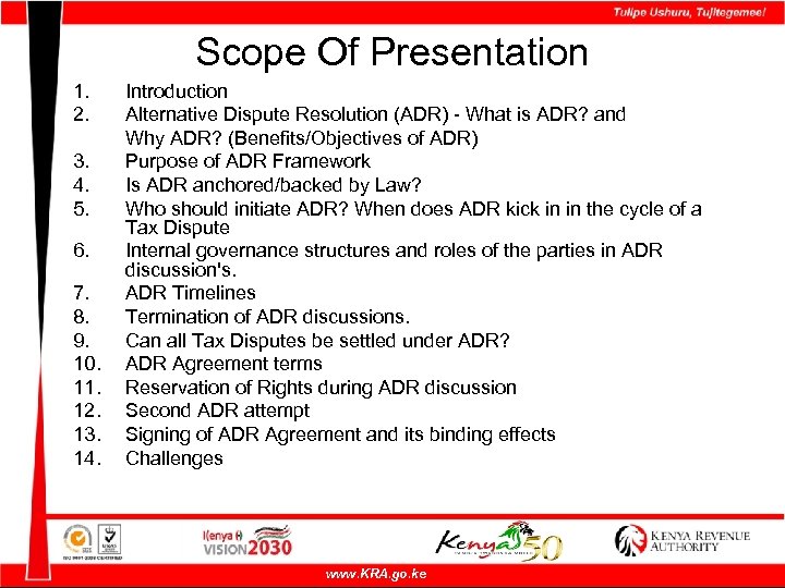 Scope Of Presentation 1. 2. 3. 4. 5. 6. 7. 8. 9. 10. 11.