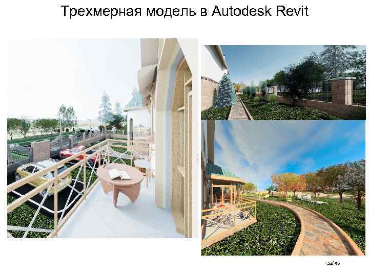 Трехмерная модель в Autodesk Revit 32/ 45 