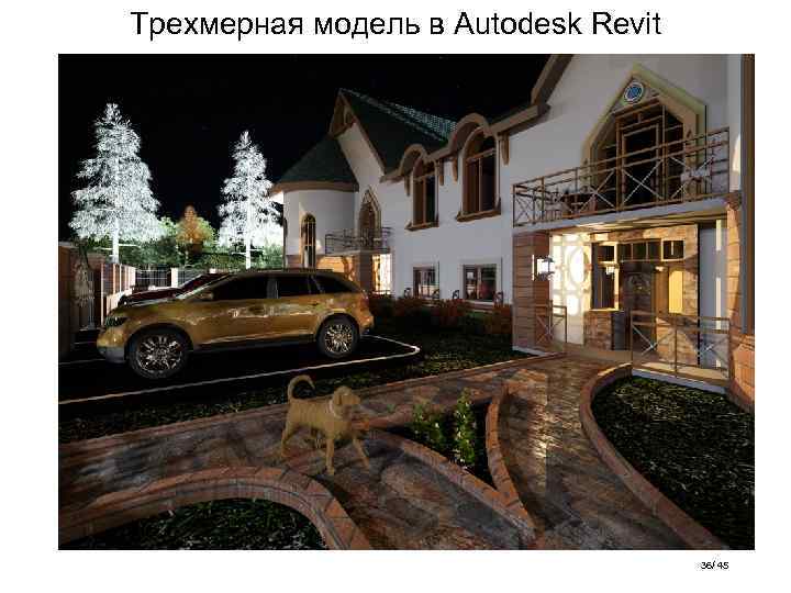 Трехмерная модель в Autodesk Revit 36/ 45 