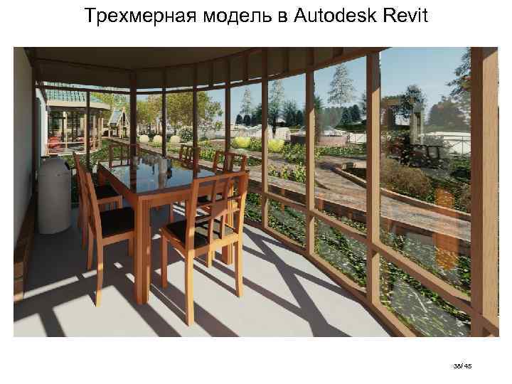 Трехмерная модель в Autodesk Revit 38/ 45 