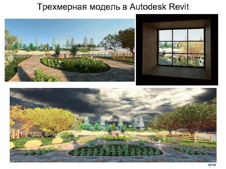 Трехмерная модель в Autodesk Revit 43/ 45 