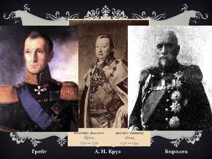 Грейг А. И. Круз Бирилев 