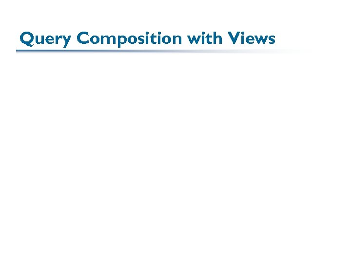 Query Composition with Views 