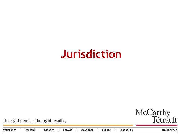 Jurisdiction 