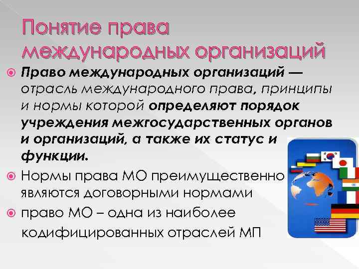 Международное право принципы международные организации