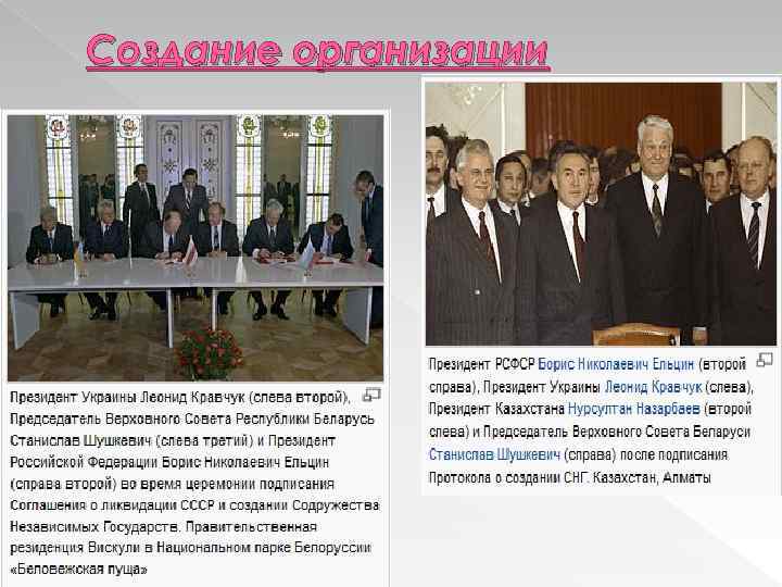 Создание организации 