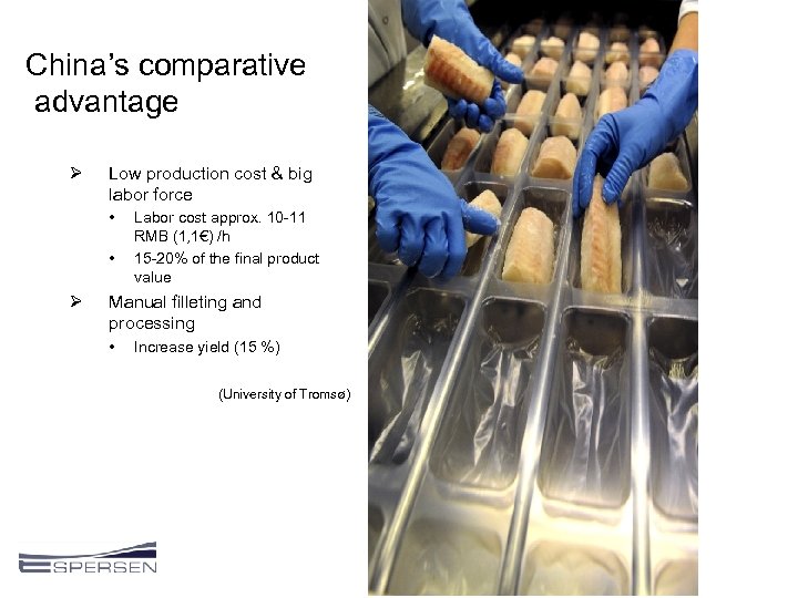 China’s comparative advantage Ø Low production cost & big labor force • • Ø