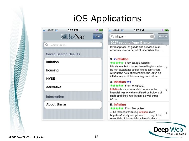 i. OS Applications © 2010 Deep Web Technologies, Inc. 13 