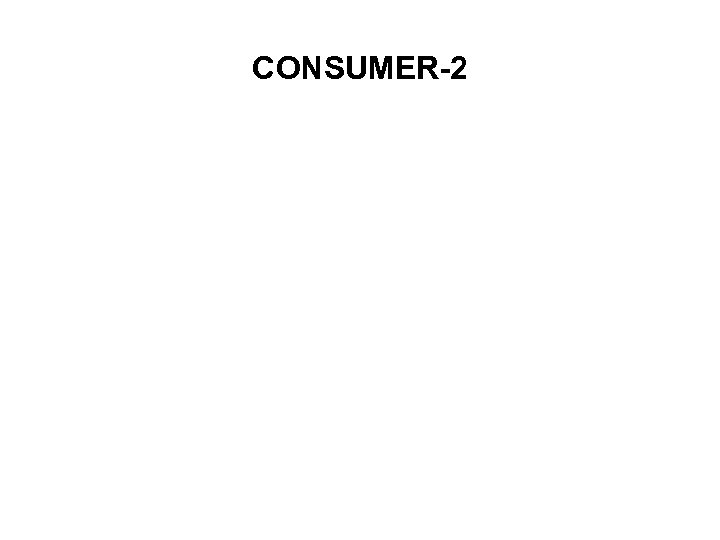 CONSUMER-2 