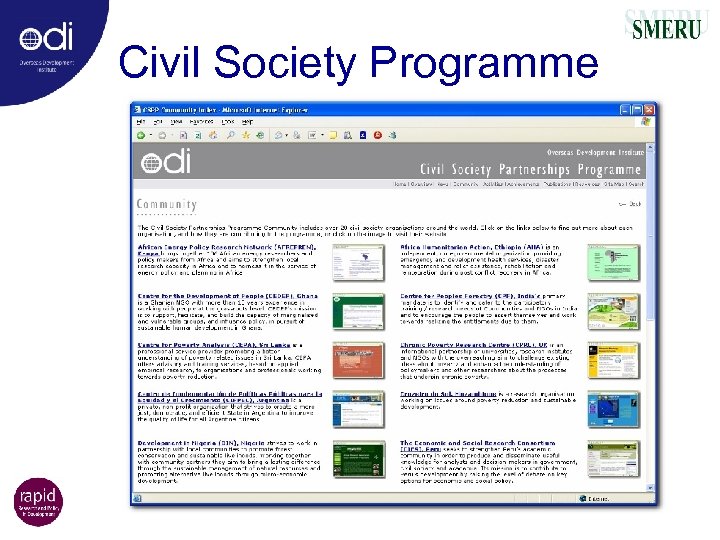 Civil Society Programme 