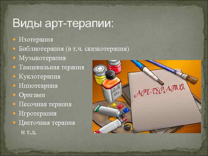 История арт терапии презентация