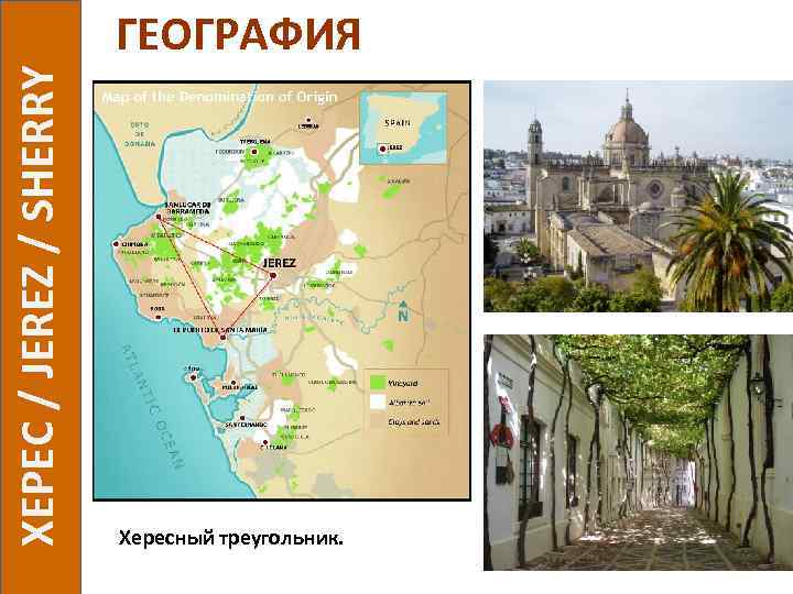  ХЕРЕС / JEREZ / SHERRY ГЕОГРАФИЯ Хересный треугольник. 