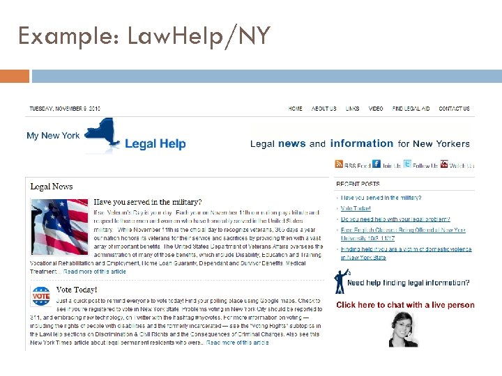 Example: Law. Help/NY 