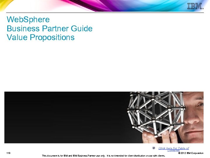 Web. Sphere Business Partner Guide Value Propositions Click here for Table of Contents 118