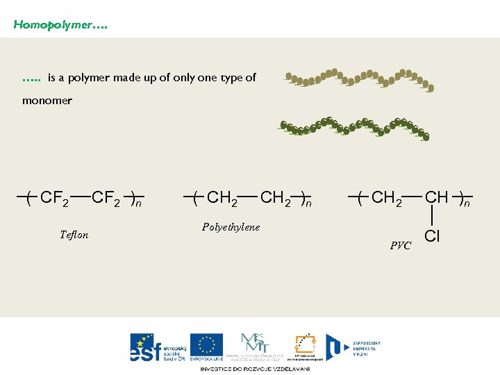 Homopolymer…. …. . is a polymer made up of only one type of monomer