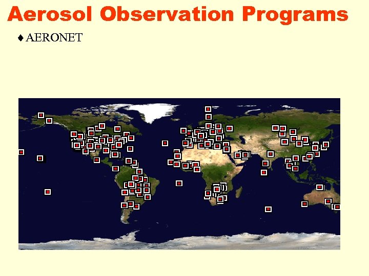  Aerosol ¨AERONET Observation Programs 