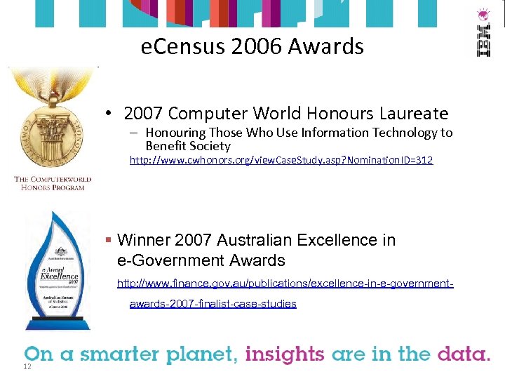 e. Census 2006 Awards • 2007 Computer World Honours Laureate – Honouring Those Who