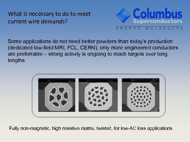 What is necessary to do to meet current wire demands? Some applications do not