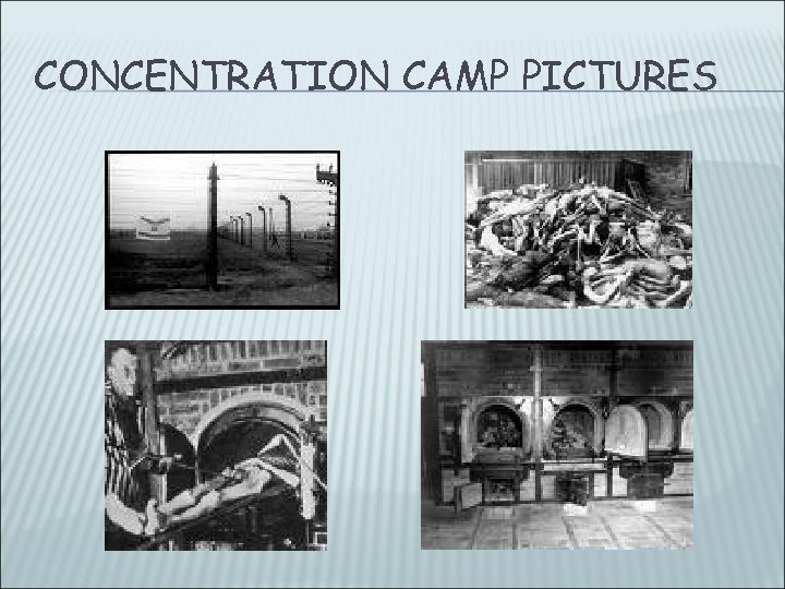 CONCENTRATION CAMP PICTURES 