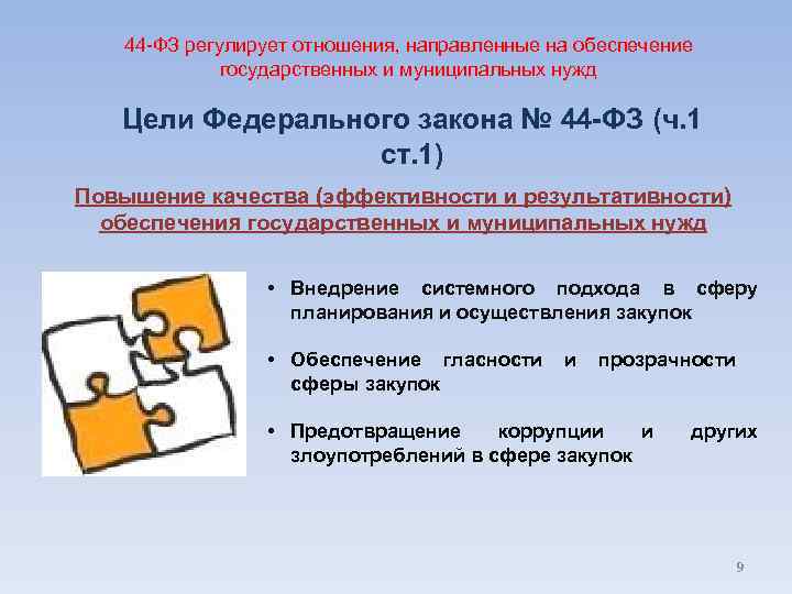 Обеспечения муниципальных нужд. Цели 44 ФЗ. ФЗ 44 регулирует отношения. Государственные и муниципальные нужды это 44 ФЗ.