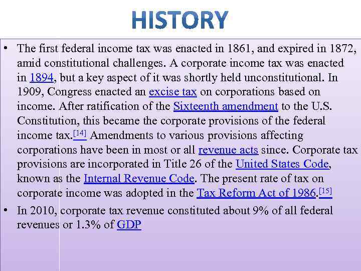 The First Federal Income Tax Was 