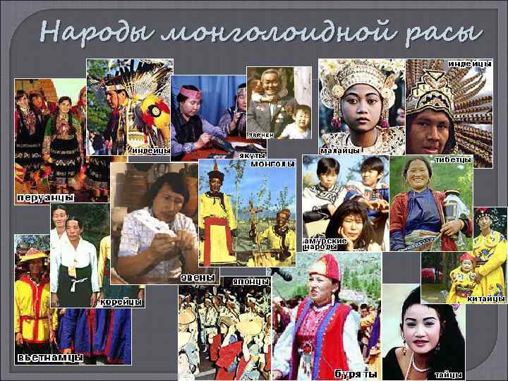 Народы монголоидной расы 