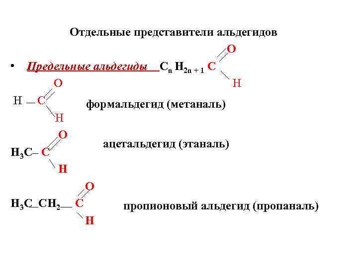 Формальдегид общая формула. Представители альдегидов и кетонов. Представители альдегидов таблица.