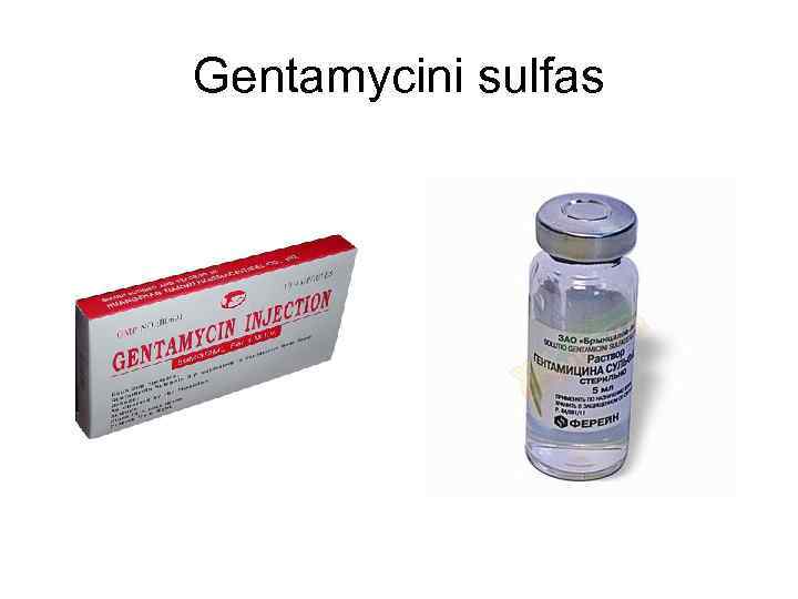 Gentamycini sulfas 